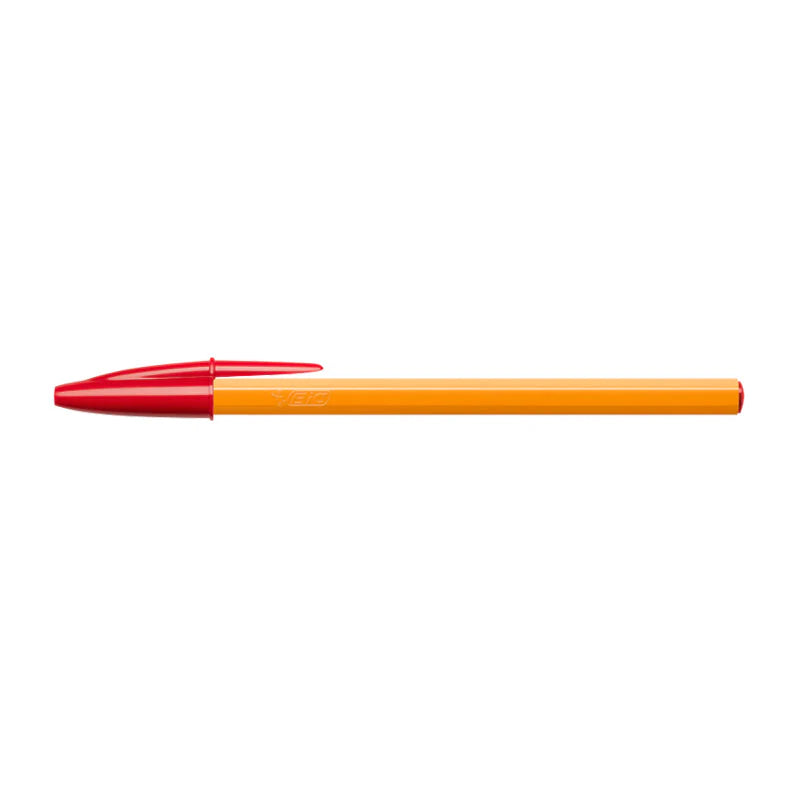 STYLO FINE ORANGE BIC ROUGE