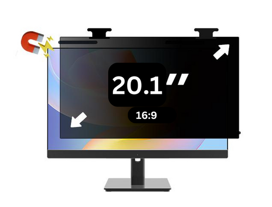 Filtre de confidentialité Fixation Magnétique FLIP  20.1" 16:9