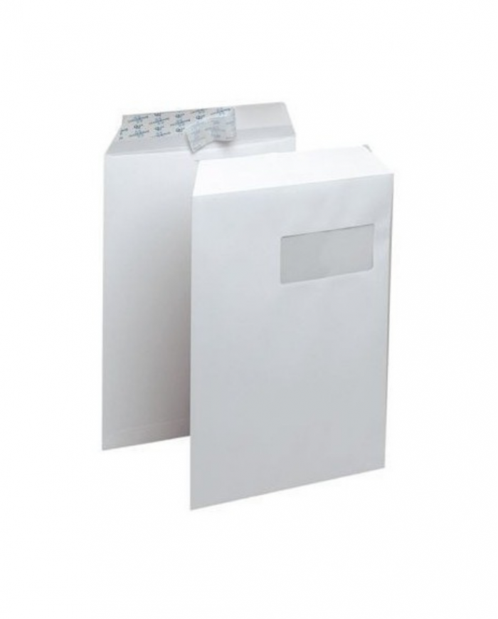 250 POCHETTES OPEN SYSTEM UNIPAPEL 229X324 MM 100G AVEC FENÊTRE