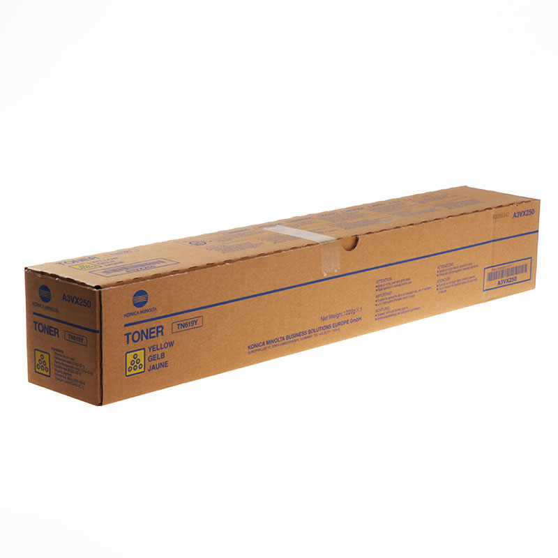 TN-619 Yellow Original toner A3VX250 pour la Konica Bizhub AccurioPress C1060,C1070,1070P