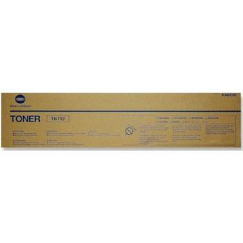 TN-712 Black Original toner A3VU050 pour la Konica Bizhub 654, 654e, 754, 754e