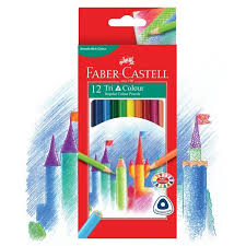 CRAYON COULEUR DE 12 GM FABER-CASTELL réf: 115853