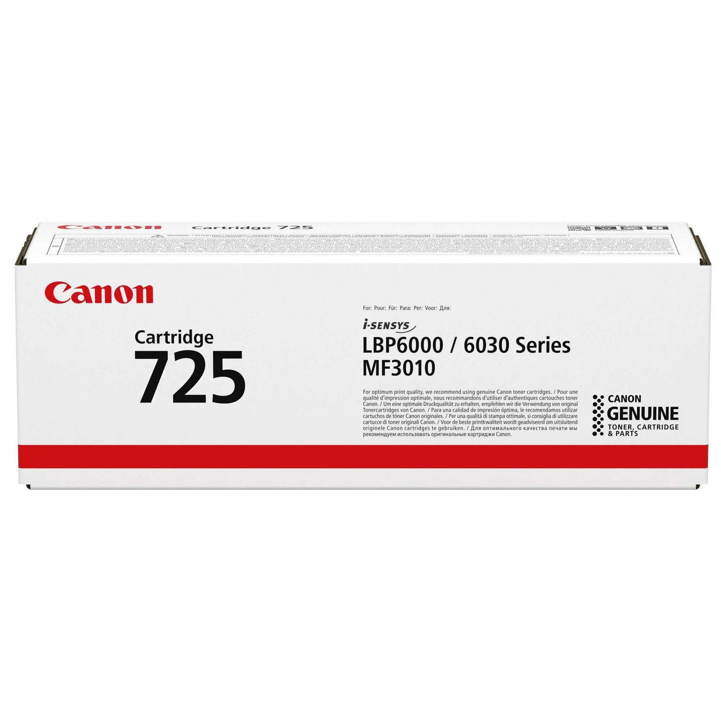 Toner CANON 725 Noir Original (3484B002AA)