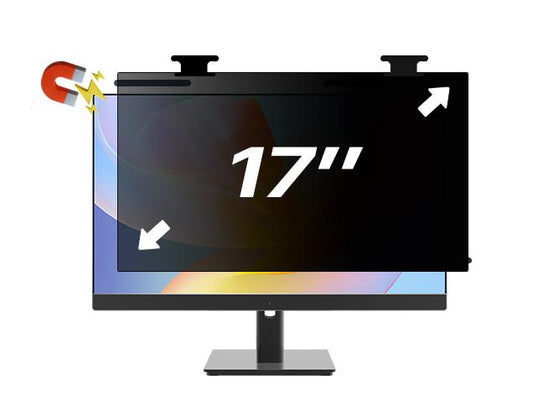 Filtre de confidentialité Fixation Magnétique FLIP  17" 16:9