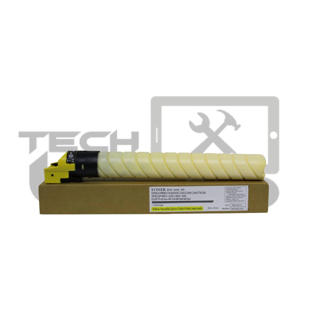 Toner TN328Y YELLOW pour la KONICA BIZHUB C250i \C300i \C360i
