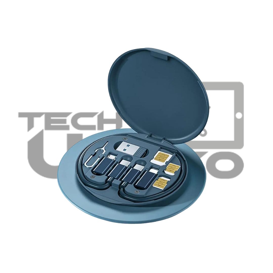 Mini boîte de rangement de câbles de données, Charge rapide 60w