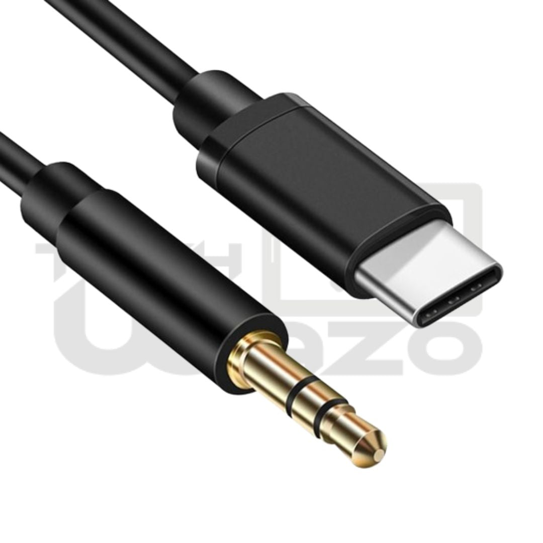 Cable 1m Audio Voiture Prise Jack Auxiliaire vers Type C