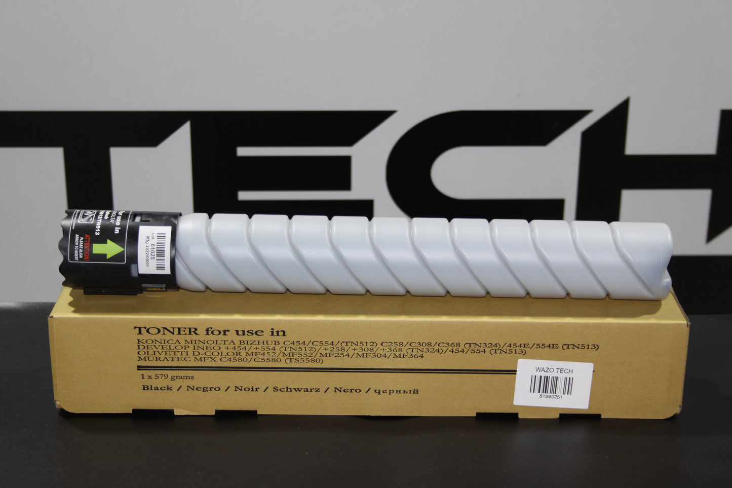 Toner Black TN512K/TN513 et TN324K/TN325 et TN514K/TN515 made in Taiwan compatible avec la Konica Minolta Bizhub C454,C554e et C258,C308,C368 et C458,C558,C658