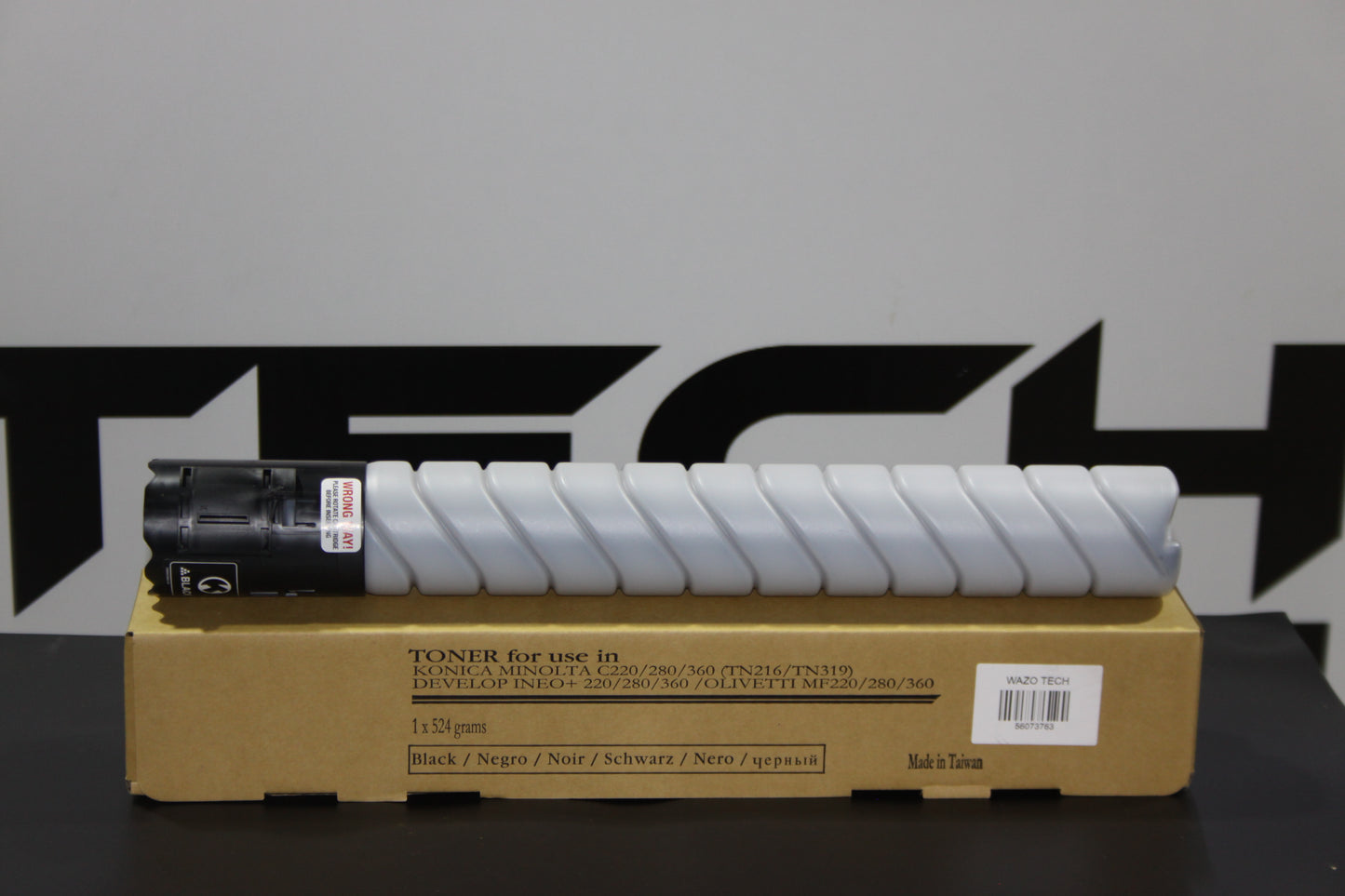 Toner Black TN216K made in Taiwan compatible avec la Konica Minolta Bizhub C220,C280,C360
