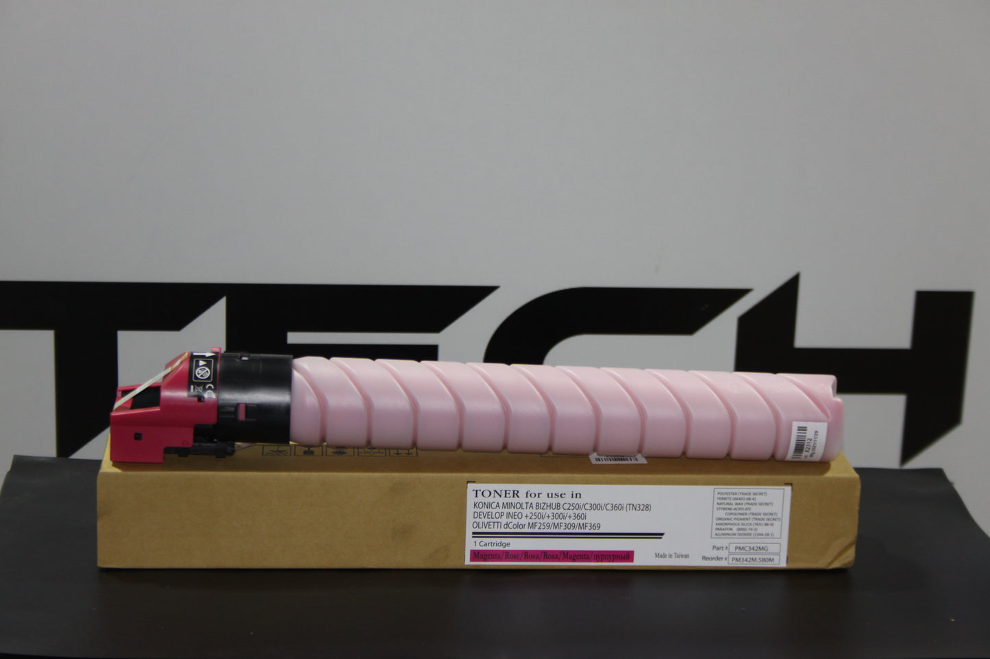 Toner Magenta TN328M/TN626M made in Taiwan compatible avec la Konica Minolta Bizhub C250i/C300i/C360i et C450i/C550i