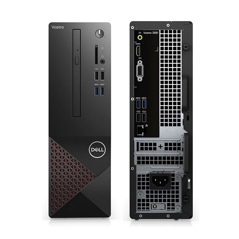 DELL Vostro Desktop 3910 12th Gen Intel(R) Core™ i3-12100 processor (4-Core,12M Cache, 3.3GHz to 4.3GHz) 4GB, 4Gx1, DDR4, 3200MHz 1TB 7200RPM 3.5" SATA HDD Dell Optical Mouse-MS116 - Black Dell Wired Keyboard-KB216 - French Ubuntu Linux 20.04 Intel(R) W