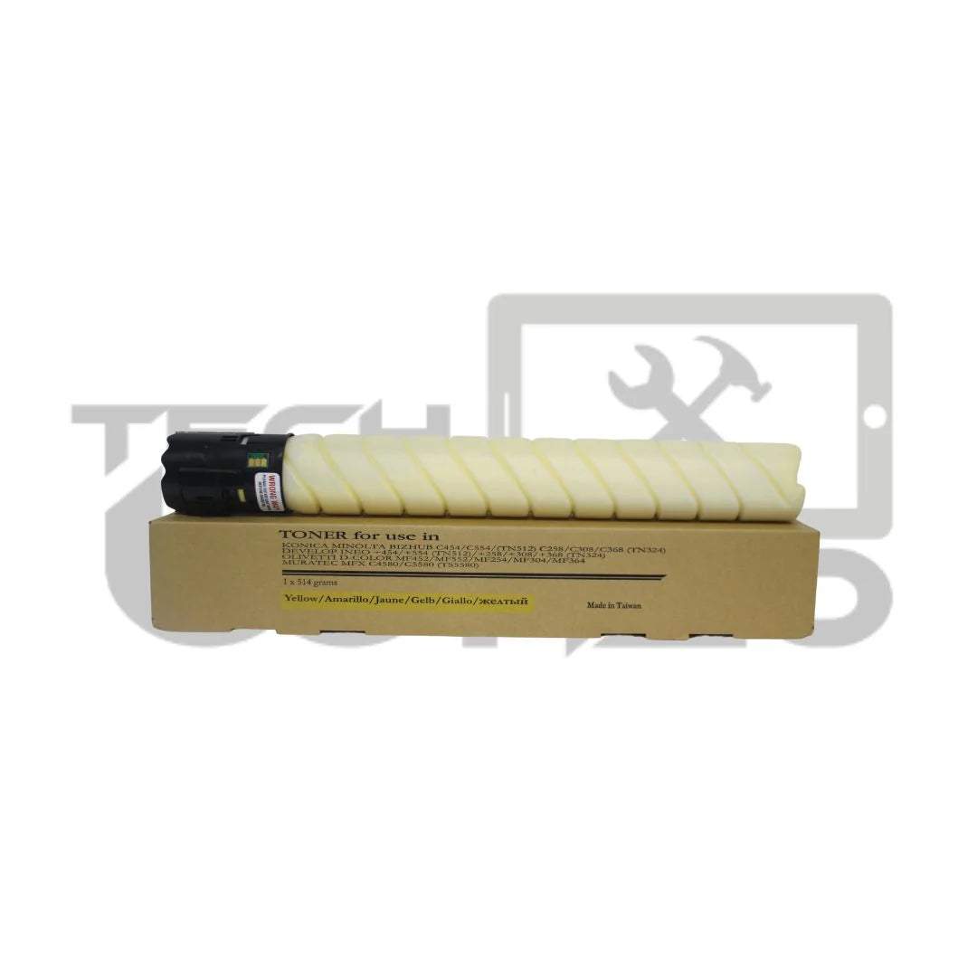Toner TN512 Y Yellow pour la KONICA BIZHUB C454\C554e