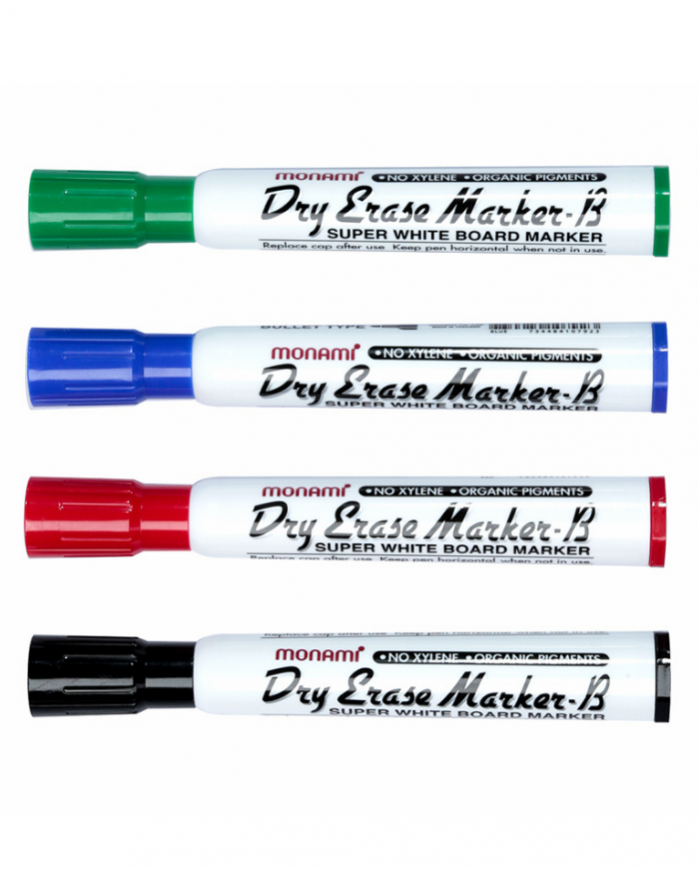 Boite de 12 marqueurs pour tableau dry MONAMI Coloris au choix