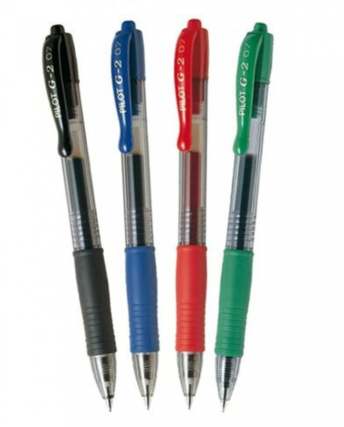 BOITE DE 12 STYLOS GÉL PILOT G2 MÉDIUM COULEURS AU CHOIX
