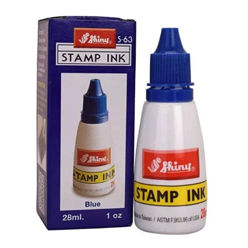 encre a tampon BLEU SHINY