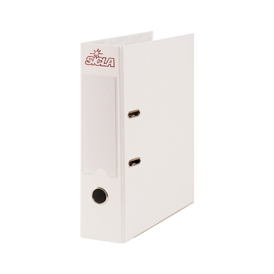 CLASSEUR CHRONO 8CM PLASTIFIEE BLANC SICLA