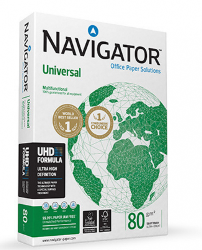 Lot de 5 Ramettes de papier blanc A4 NAVIGATOR 80G