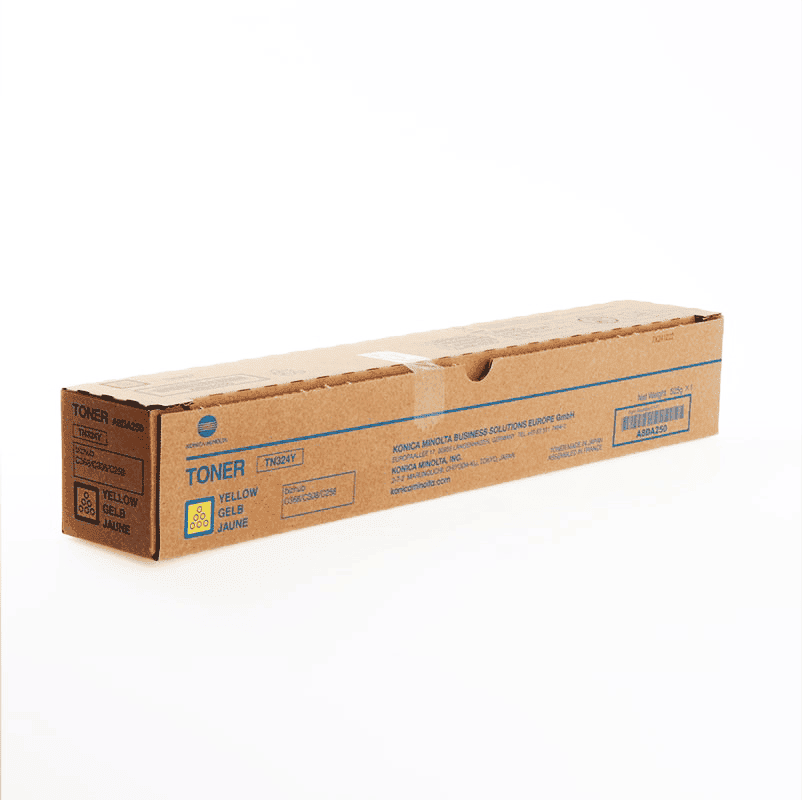 TN-324 Yellow Original toner A8DA250 pour la Konica Bizhub C258, C308, C368