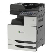 Imprimante laser couleur multifonction Lexmark CX921DE , format A4, A3 et SRA3, vitesse d'impression et de copie jusqu'à 35 pages par minute, capacité papier de 1150 feuilles, 33.6 Kbits/s, connexion USB 2.0, Gigabit LAN, hôte USB 2.0