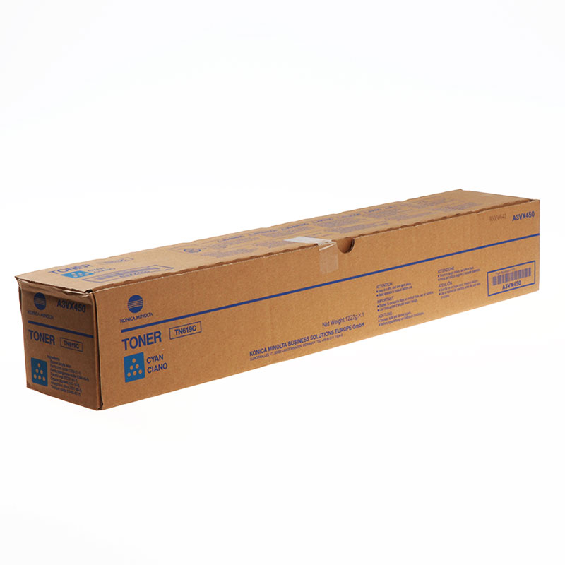 TN-619 Cyan Original toner A3VX450 pour la Konica Bizhub AccurioPress C1060,C1070,1070P