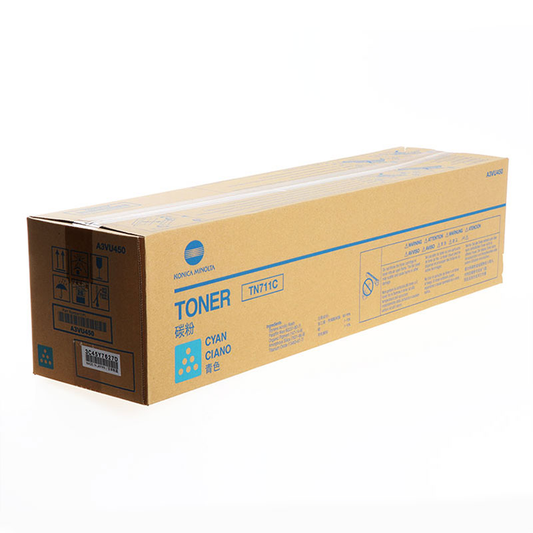 TN-711 Cyan Original toner A3VU450 pour la Konica Bizhub C654,C754e