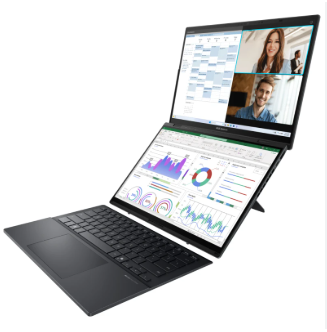 ASUS ZENBOOK DUO UX8406CA Ult 9 ARROWLAKE H 14"OLEDWQXGA 32Go 1To SSD W11H INKWELL GREYKEYB DOCK 36M