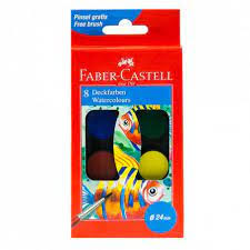 AQUARELLE DE 8  FABER-CASTELL réf : 125008