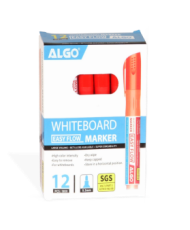 BTE 12 MARQUEUR TABLEAU RECHARGEABLE ROUGE ALGO