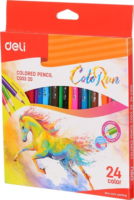 CRAYON COULEUR DE 24 DELI REF : C00120