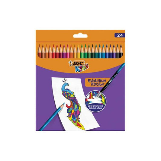 CRAYON COULEUR DE 24 BIC EVOLUTION REF : 9878691/70900