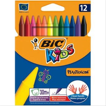 CRAYON A CIRE DE 12 GM BIC REF : 9457644/0341