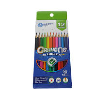 CRAYON COULEUR DE 12 GM  ORD BOOST SCHOOL N7-12/7012