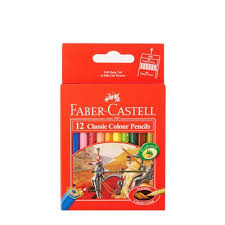 CRAYON COULEUR DE 12 PM FABER-CASTELL  réf: 115851