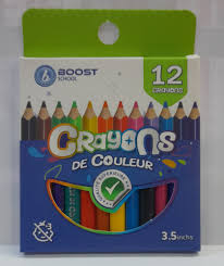 CRAYON COULEUR DE 24 GM BOOST SCHOOL REF :BS-CS7024