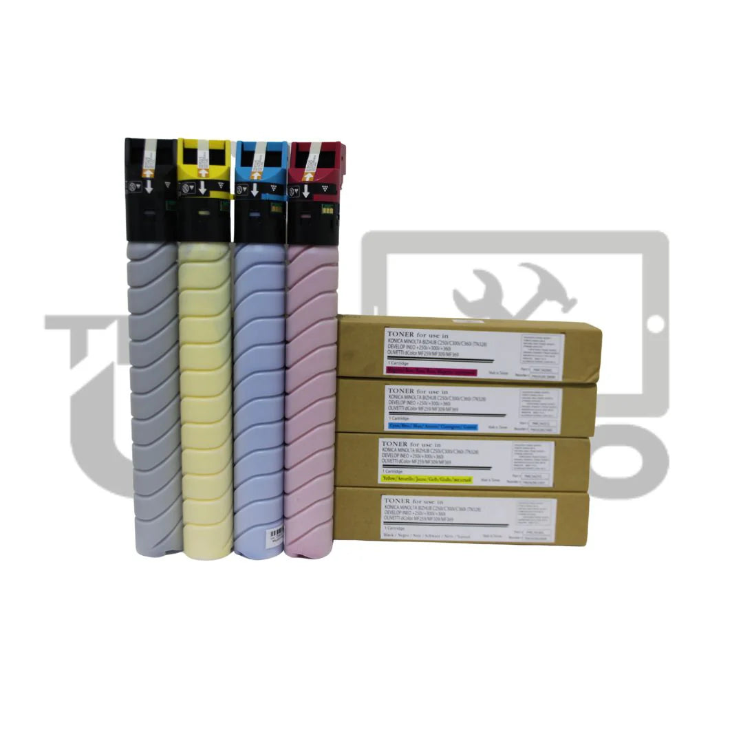Toner TN328K\C\Y\M JEUX 4 COULEUR pour la KONICA BIZHUB C250i \C300i \C360i