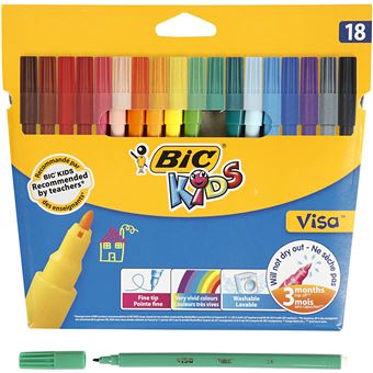 FEUTRE 15+3 BIC KIDS VISA  COULEUR REF : 4859 /8871471
