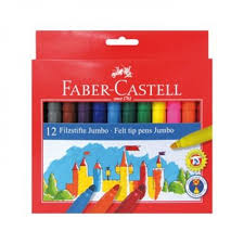 FEUTRE DE 12 JUMBO GS FABER-CASTELL réf :554312