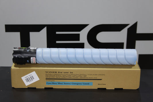 Toner Cyan TN321C / TN221C made in Taiwan compatible avec la Konica Minolta Bizhub  C224,C284 , C364 et C227,C287,C367
