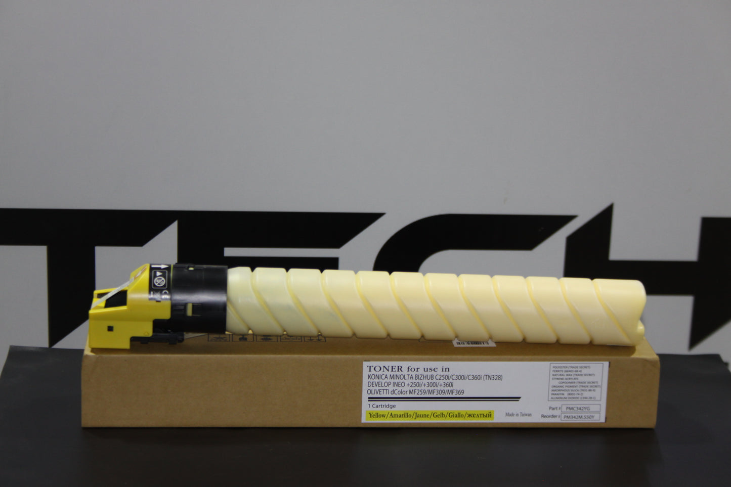 Toner Yellow TN328Y/TN626Y made in Taiwan compatible avec la Konica Minolta Bizhub C250i/C300i/C360i et C450i/C550i