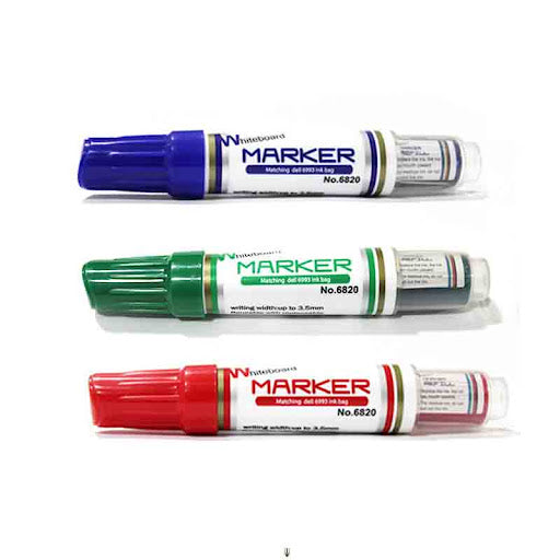 MARQUEUR TABLEAU RECHARGEABLE ROUGE  DELI REF: 6820