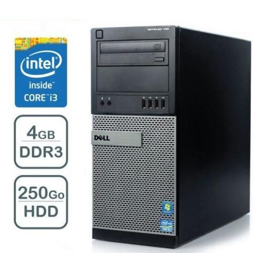 PC BUREAU DELL Vostro 3668 7th Generation Intel(R) Core(TM) I5-7400 processor (6MB Cache, up to 3.50 GHz), 4GB (1X4GB) 2400Mhz DDR4 Memory, 1TB 7200 rpm Hard Drive, FREEDOs, DVD-RW Drive	 Dell Wireless 1707 Card (802.11BGN + Bluetooth 4.0, 2.4 GHz), 1Yr P