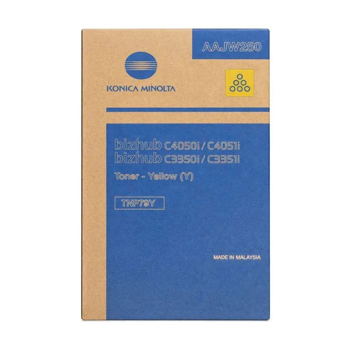 Toner d'origine - Konica Minolta AAJW250 / TNP-79 Y - jaune  WAZOTECH