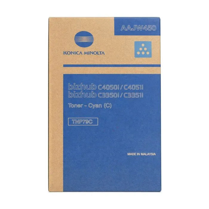 Toner d'origine - Konica Minolta AAJW450 / TNP-79 C - cyan  WAZOTECH