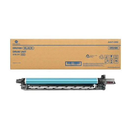 Tambour d'origine - Konica Minolta AAV70RD / DR-316 K - noir WAZOTECH