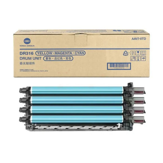 Tambour d'origine - Konica Minolta AAV70TD / DR-316 C - multicouleur WAZOTECH