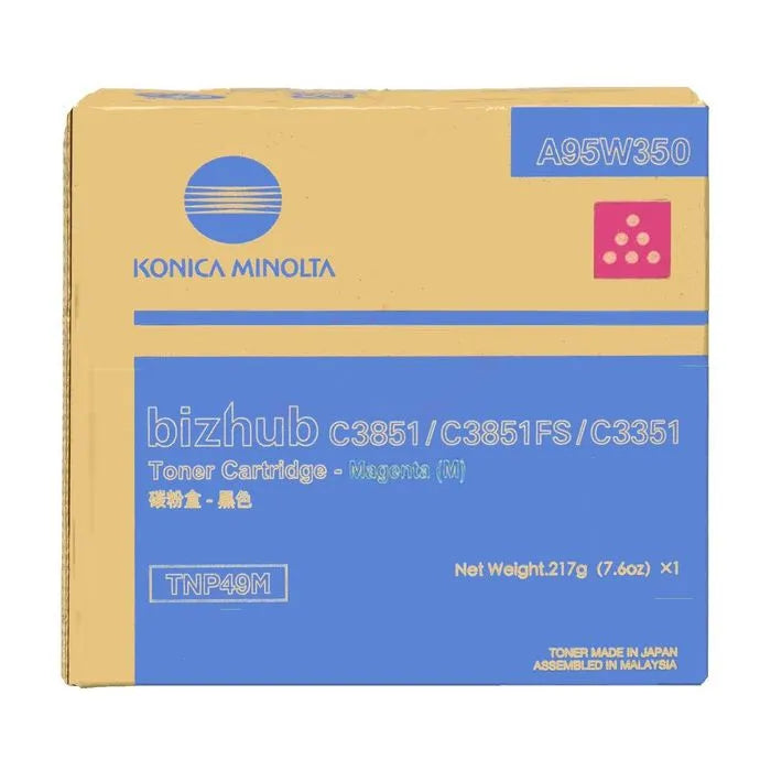 Toner d'origine - Konica Minolta A95W350 / TNP-49 M - magenta  WAZOTECH