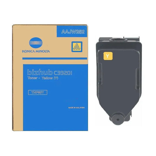Toner d'origine - Konica Minolta AAJW252 / TNP-80 Y - jaune  WAZOTECH