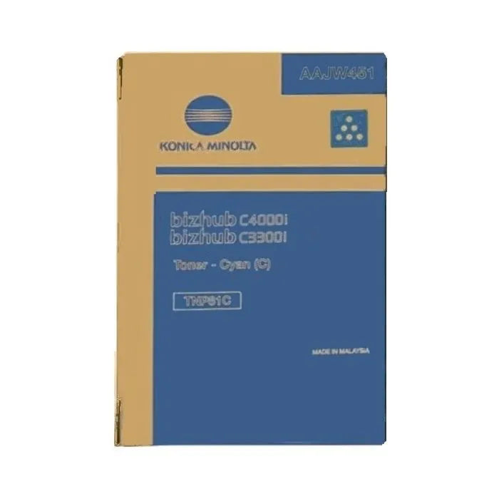 Toner d'origine - Konica Minolta AAJW451 / TNP-81 C - cyan  WAZOTECH