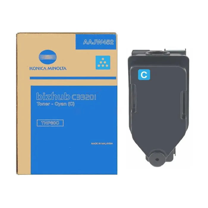 Toner d'origine - Konica Minolta AAJW452 / TNP-80 C - cyan WAZOTECH