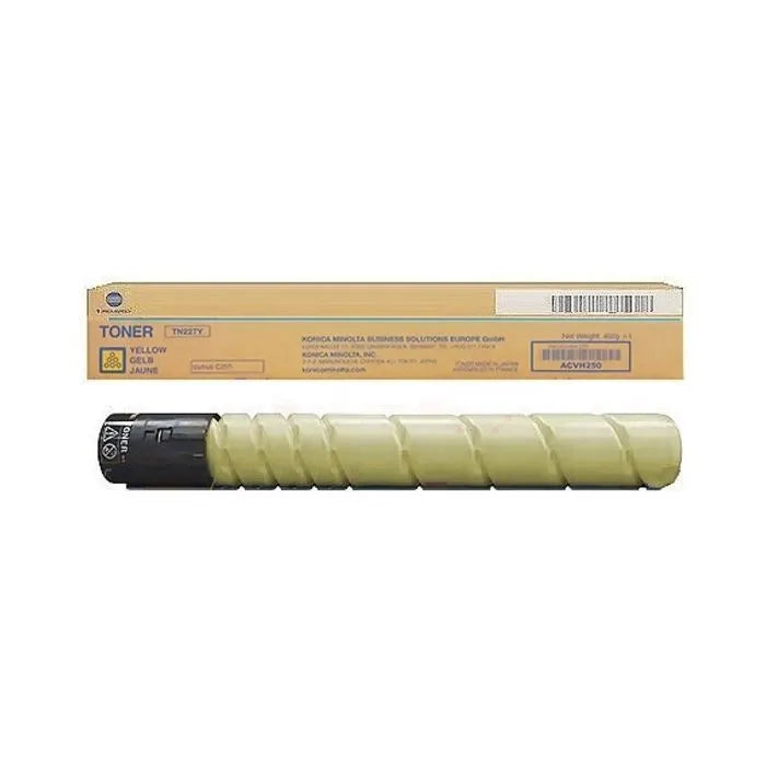 Toner d'origine - Konica Minolta ACVH250 / TN-227 Y - jaune WAZOTECH